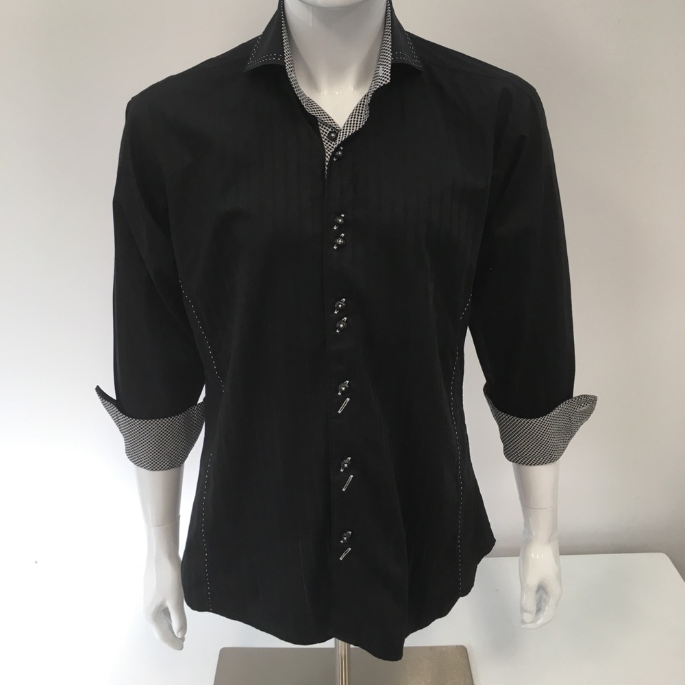 Absolute Rebellion Slim Fit Black Shirt